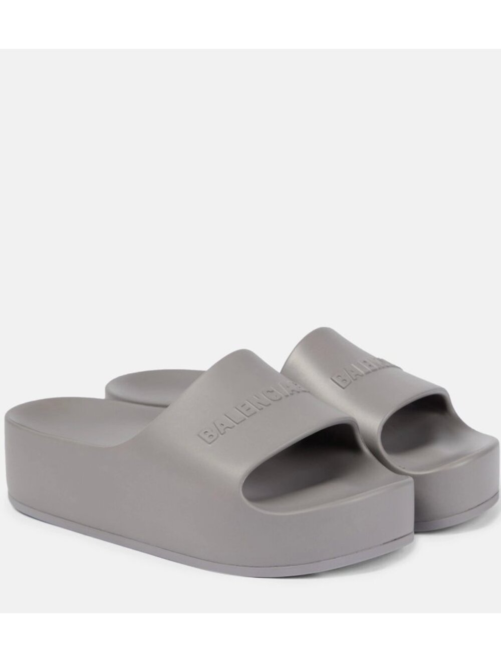 Balenciaga Chunky Slide Rubber / Logo | Color: Dark Grey | Size: 38